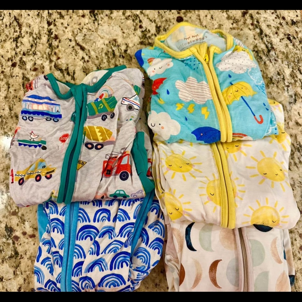 Little Sleepies 18-24m Long Sleeve Pajamas - set of 5
